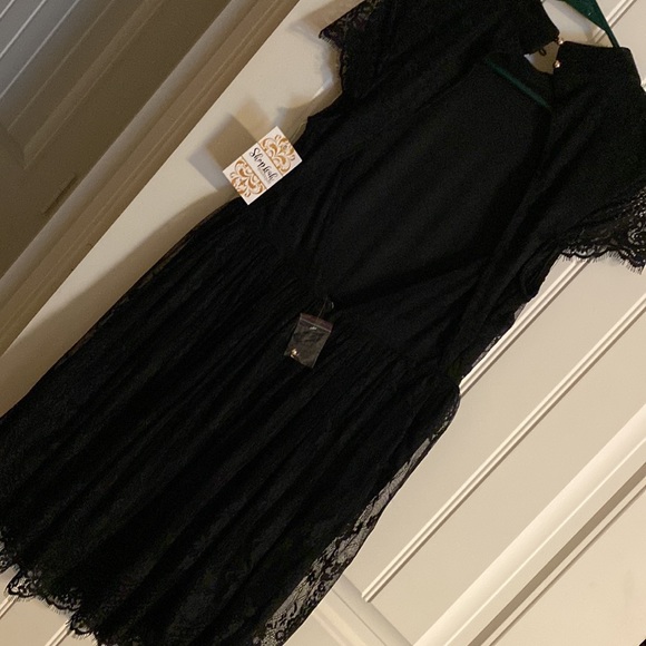 NWT lace dress with lace cap sleeves - Picture 2 of 10